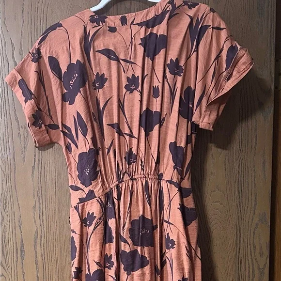 Simply Vera Vera Wang Floral Dress - Brown and Copper - Picture 3 of 7